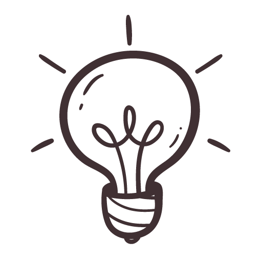 Glühbirnensymbol auf meiner Landingpage zum Thema Beratung Visuelles Storytelling.